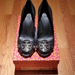 Tory Burch Amanda 95mm Open Toe Wedge